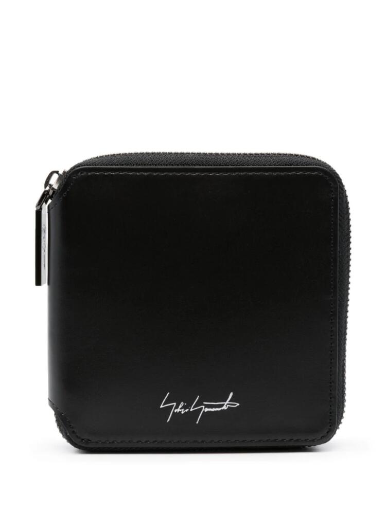 Discord Yohji Yamamoto logo-print leather wallet - Black Cover