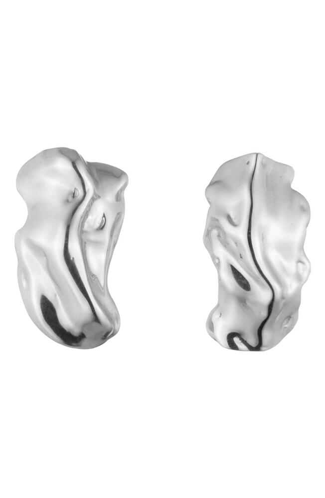 Sterling King Molten Stud Earrings in Sterling Silver Cover