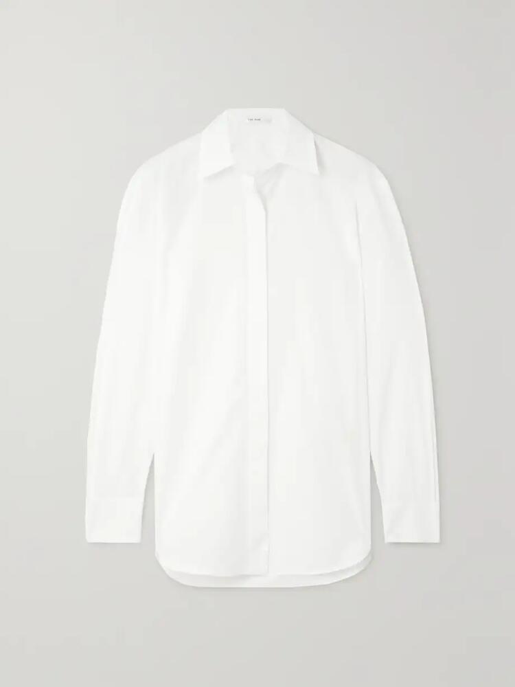 The Row - Derica Cotton-blend Shirt - White Cover