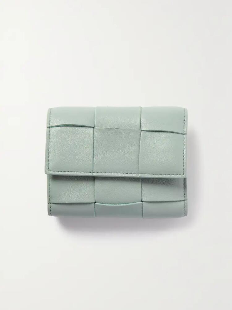 Bottega Veneta - Cassette Intrecciato Leather Wallet - Green Cover