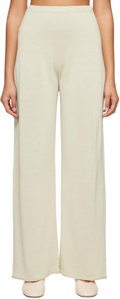 LOW CLASSIC Beige Semi-Sheer Lounge Pants Cover