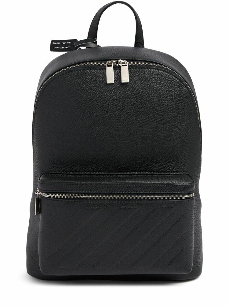 OFF-WHITE Diagonal Leather Backpack Cover