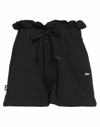 Shoe Woman Shorts & Bermuda Shorts Black Cotton Cover