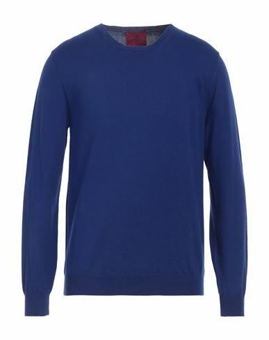 Capsule Knit Man Sweater Blue Cotton Cover