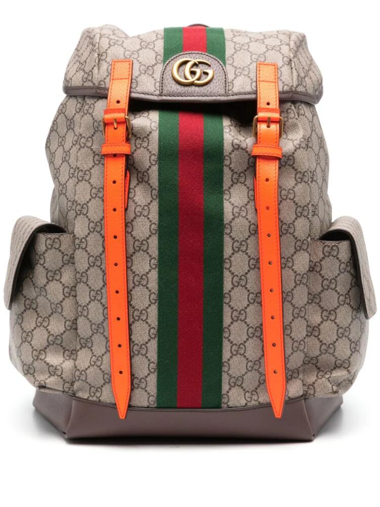 Gucci medium Ophidia GG backpack - Neutrals Cover