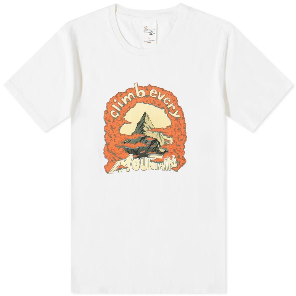 Nudie Jeans Co Men's Nudie Roy Every Mountain T-Shirt in Chalk White Cover