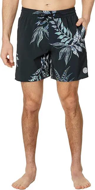 Volcom Baffle 17 Trunks (Black) Men's Swimwear Cover