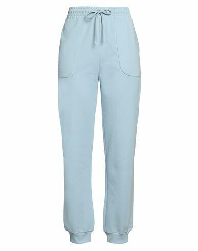 Trussardi Woman Pants Sky blue Cotton, Elastane Cover