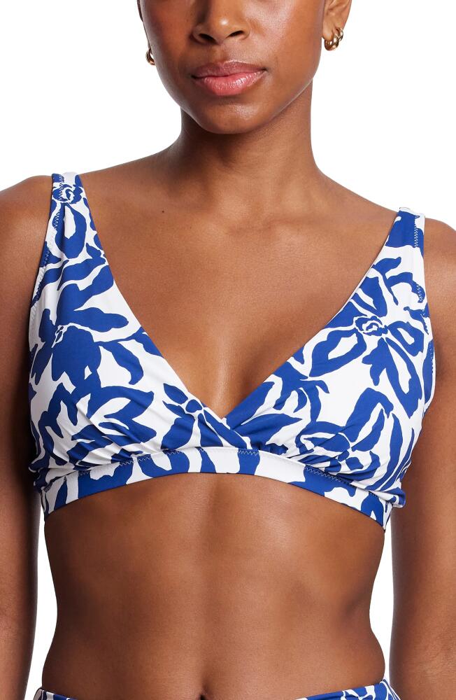 Hanky Panky Wrap Front Bikini Top in Poolside Print Cover