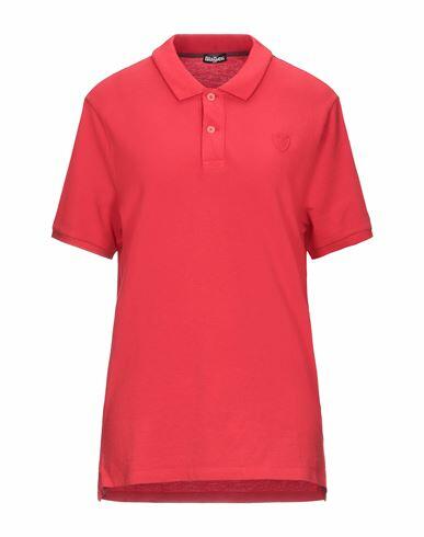 Blauer Man Polo shirt Red Cotton Cover