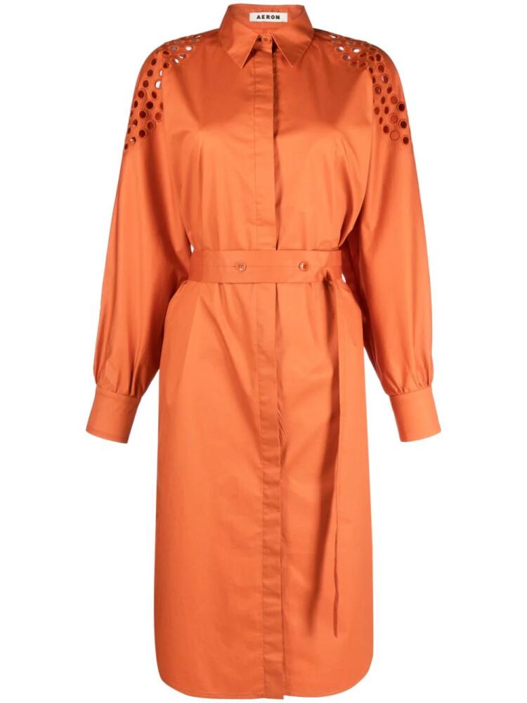 AERON Senate cut-out shirtdress - Orange Cover