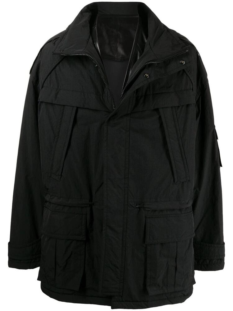 Juun.J hooded parka coat - Black Cover