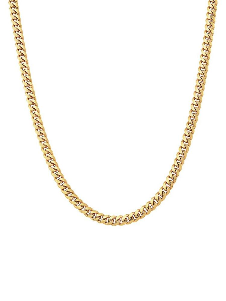 Saks Fifth Avenue Made in Italy Men's 14K Goldplated Sterling Silver Chain Necklace Cover