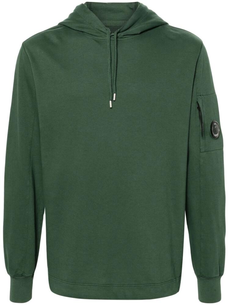 C.P. Company Lens-detailed cotton hoodie - Green Cover