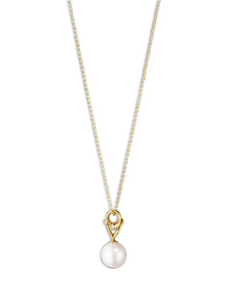 Georg Jensen 18K Yellow Gold Cultured Pearl & Diamond Magic Pendant Necklace, 17.72 Cover