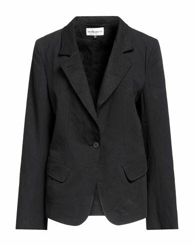 Ann Demeulemeester Woman Blazer Black Rayon, Cotton, Linen, Polyester Cover