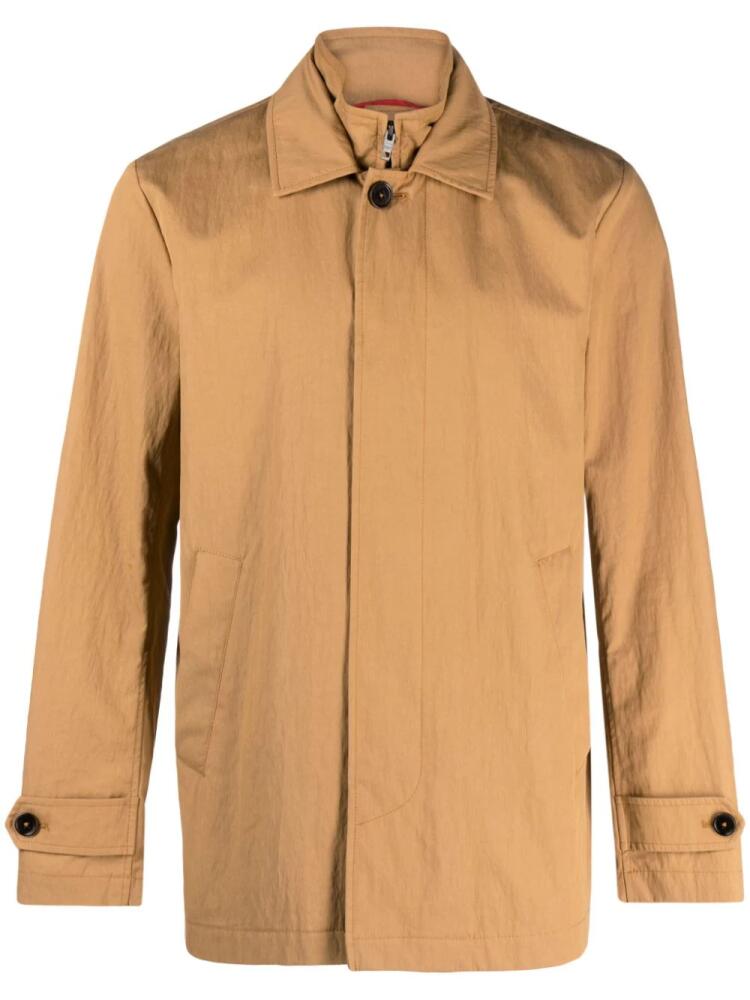 Fay Morning single-breasted coat - Neutrals Cover