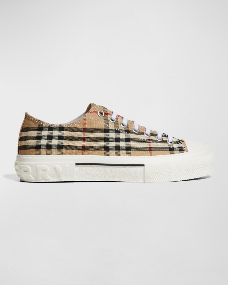 Burberry Men's Vintage Check Low-Top Sneakers Cover