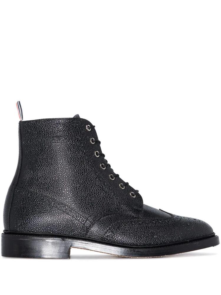 Thom Browne wingtip brogue boots - Black Cover