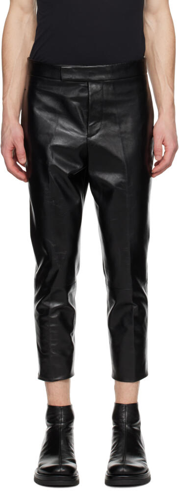 SAPIO Black Nº 7 Leather Pants Cover