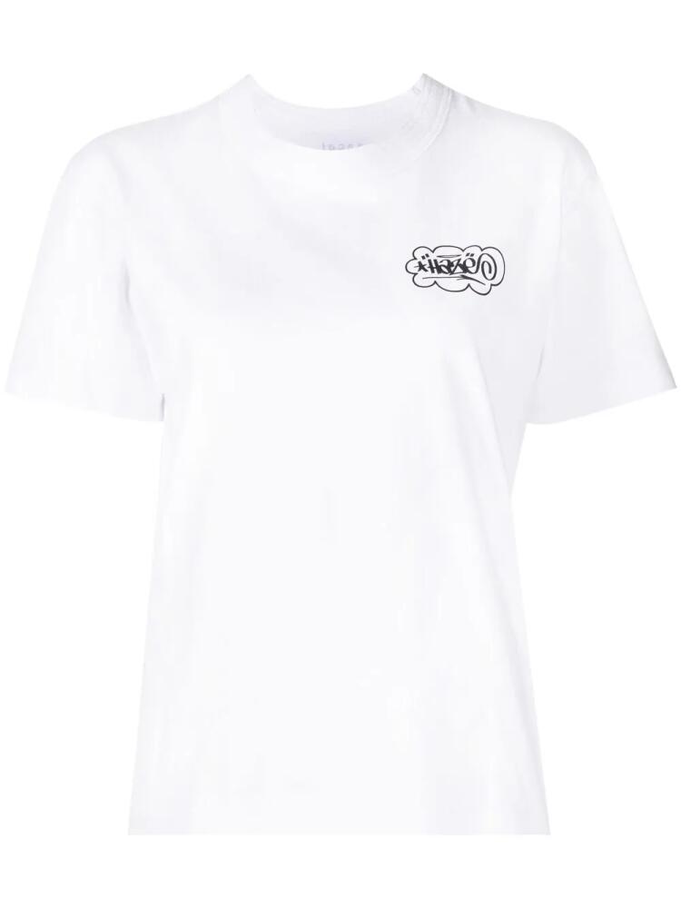 sacai graphic-print T-shirt - White Cover