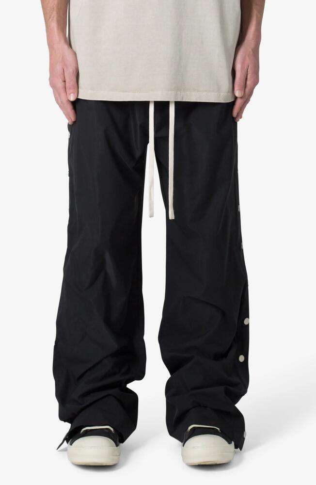 mnml Oversize Side Snap Nylon Pants in Black Cover