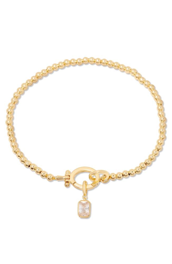 Brook and York Mackenzie Birthstone Bracelet in Gold - April Cover