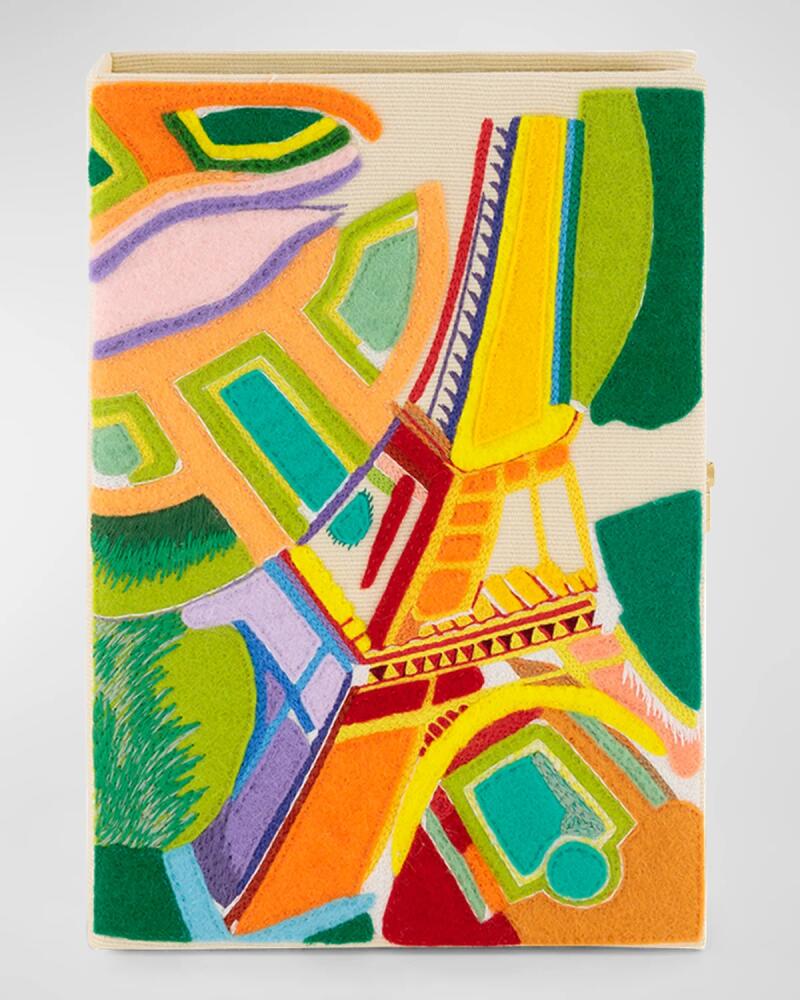 Olympia Le-Tan Robert Delaunay's Eiffel Tower Book Clutch Bag Cover