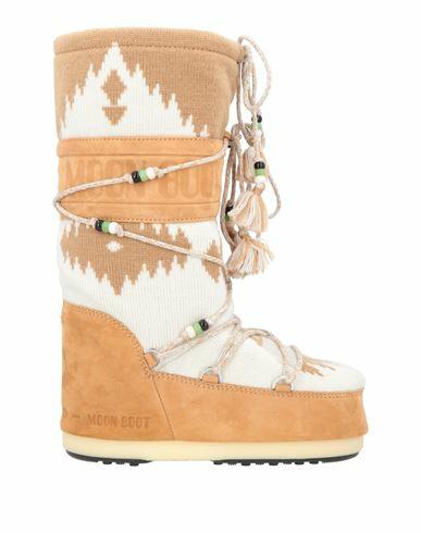 Alanui X Moon Boot Woman Boot Camel Textile fibers, Leather Cover