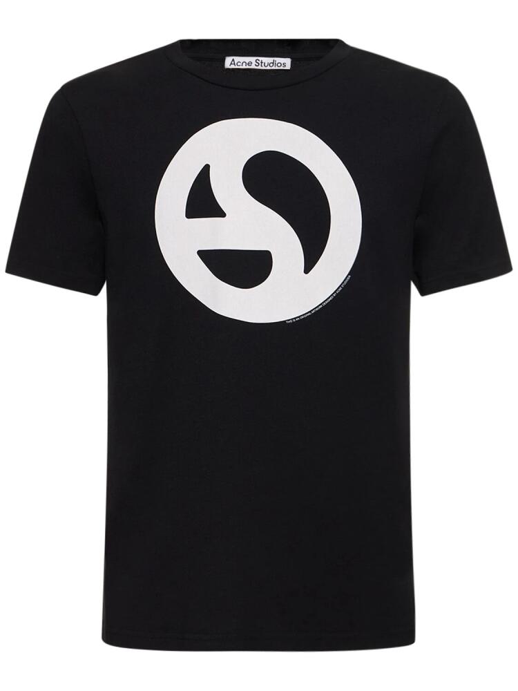 ACNE STUDIOS Everest Monogram Cotton Blend T-shirt Cover