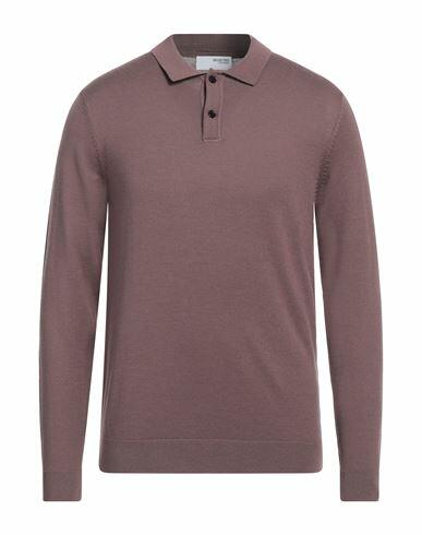 Selected Homme Man Sweater Cocoa Polyester, Merino Wool Cover