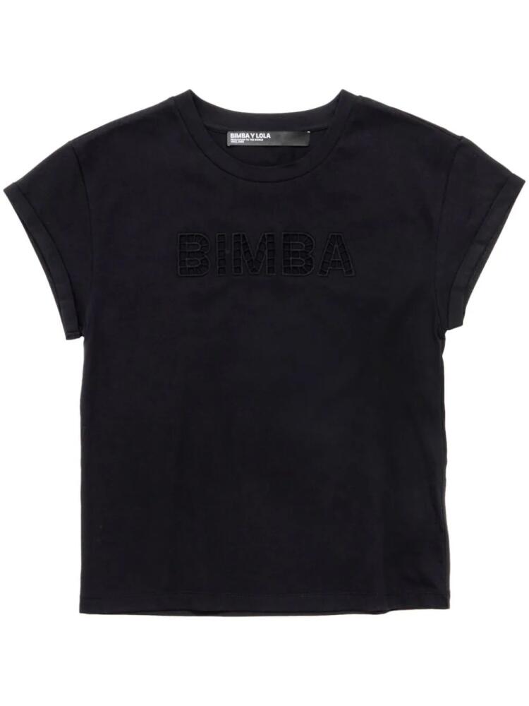 Bimba y Lola logo-embroidered T-shirt - Black Cover