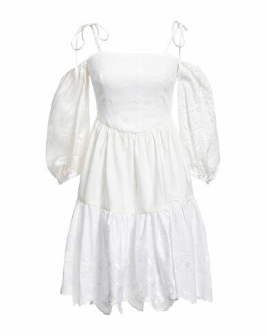 Cavia Woman Mini dress Off white Textile fibers Cover