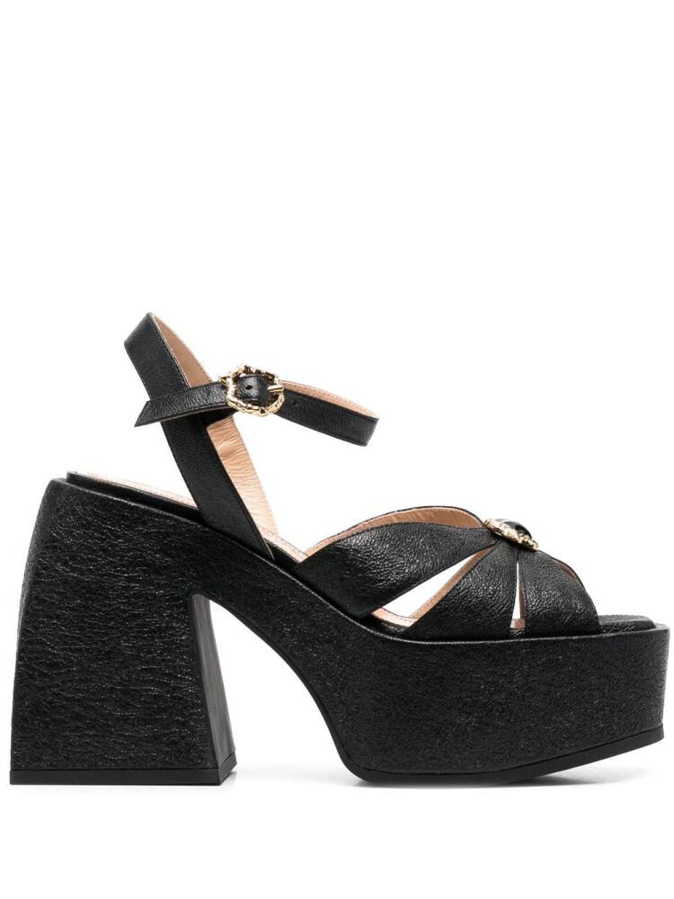 Nodaleto Aurora platform sandals - Black Cover