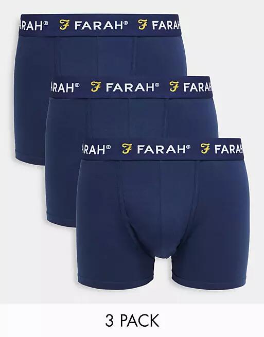 Farah 3 pack boxers in navy Cover