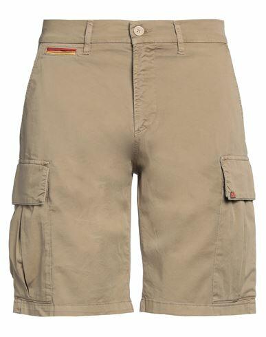 Sundek Man Shorts & Bermuda Shorts Khaki Cotton, Elastane Cover