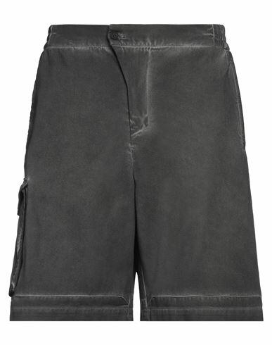 A-cold-wall* Man Denim shorts Steel grey Cotton Cover