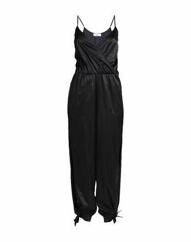 Jijil Woman Jumpsuit Black Cotton, Silk, Elastane Cover