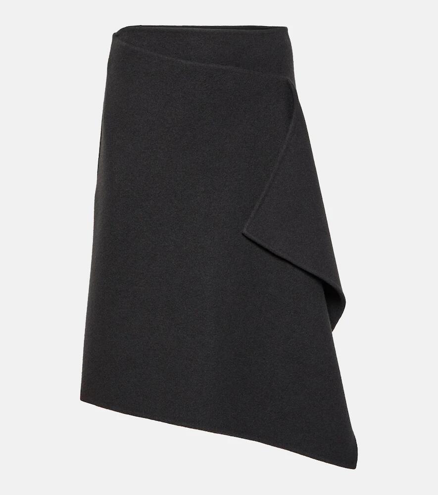 The Row Bartellina draped cashmere midi skirt Cover