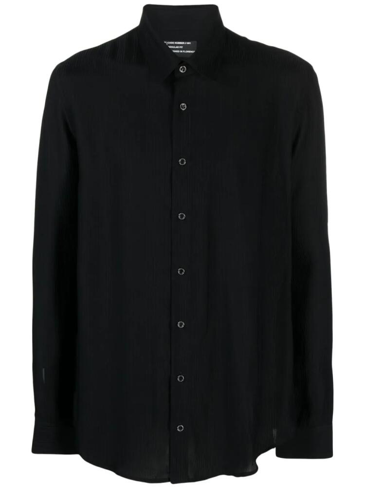 Patrizia Pepe long-sleeved twill shirt - Black Cover