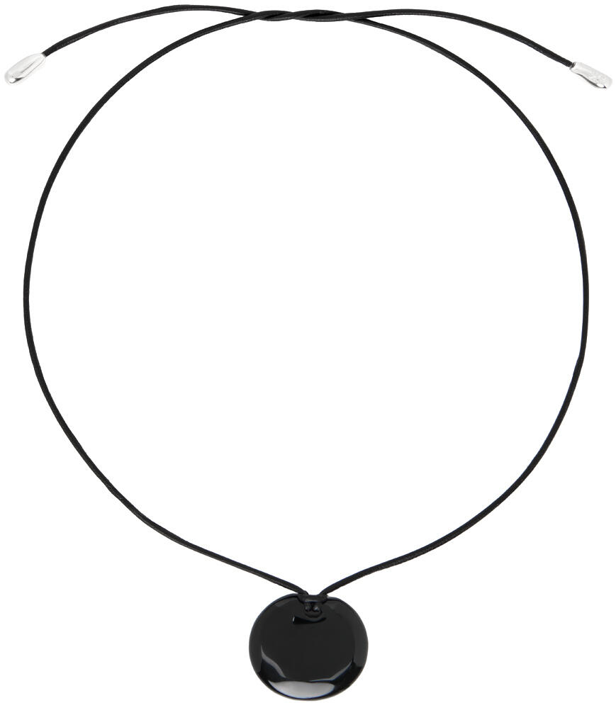 Sophie Buhai Black Small Full Moon Pendant Necklace Cover