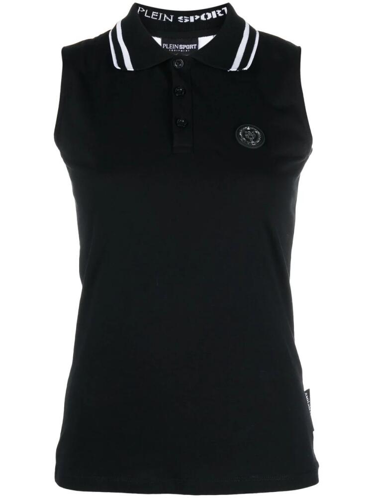 Plein Sport polo collar tank top - Black Cover