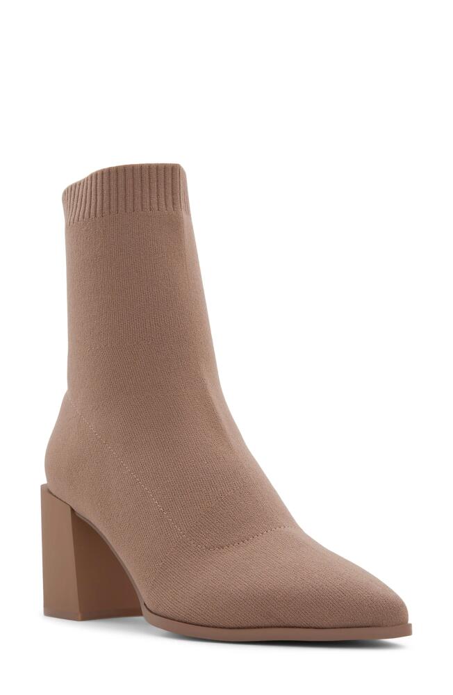 ALDO Stassy Almond Toe Bootie in Light Brown Cover