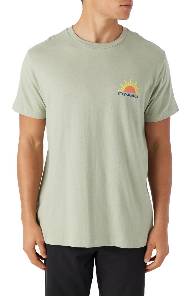 O'Neill Sun Swell Graphic T-Shirt in Seagrass Cover