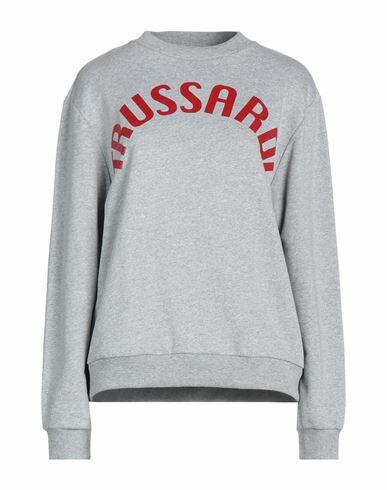 Trussardi Woman Sweatshirt Grey Cotton, Polyester Cover