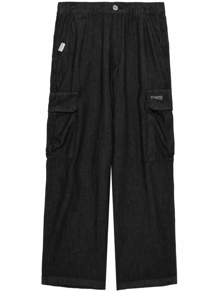 CHOCOOLATE wide-leg cotton trousers - Black Cover