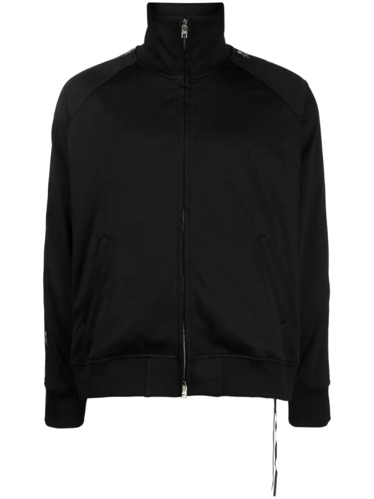 Mastermind Japan logo-tape panelled jacket - Black Cover