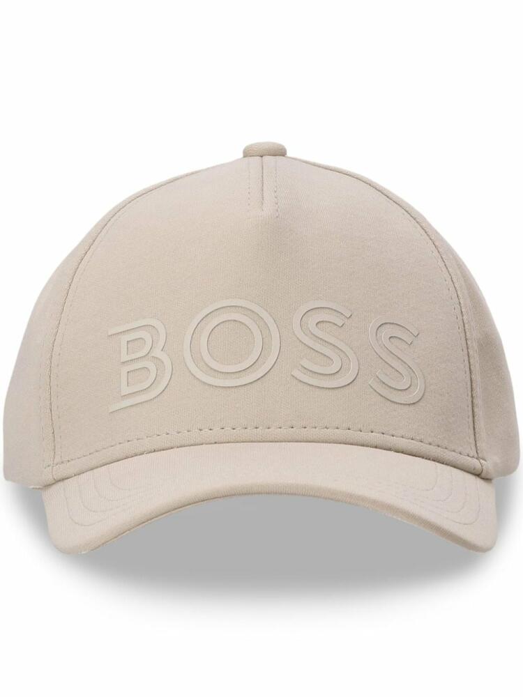 BOSS logo-print cotton cap - Neutrals Cover