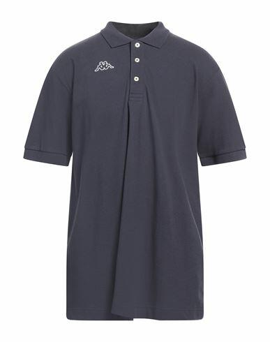 Kappa Man Polo shirt Navy blue Cotton Cover