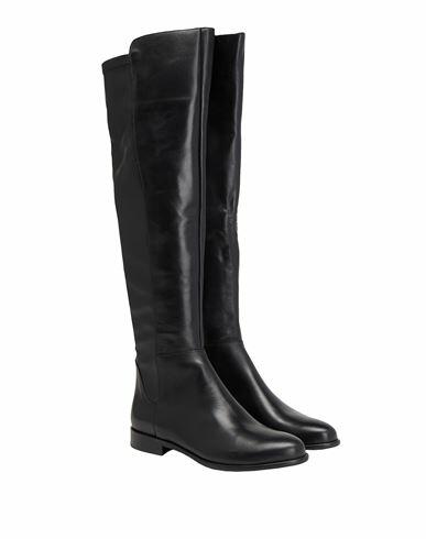 Leonardo Principi Leather Over-the-knee Boots Woman Boot Black Calfskin Cover